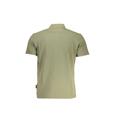 Napapijri Polo Maniche Corte Uomo Verde Ricamo - vista 2