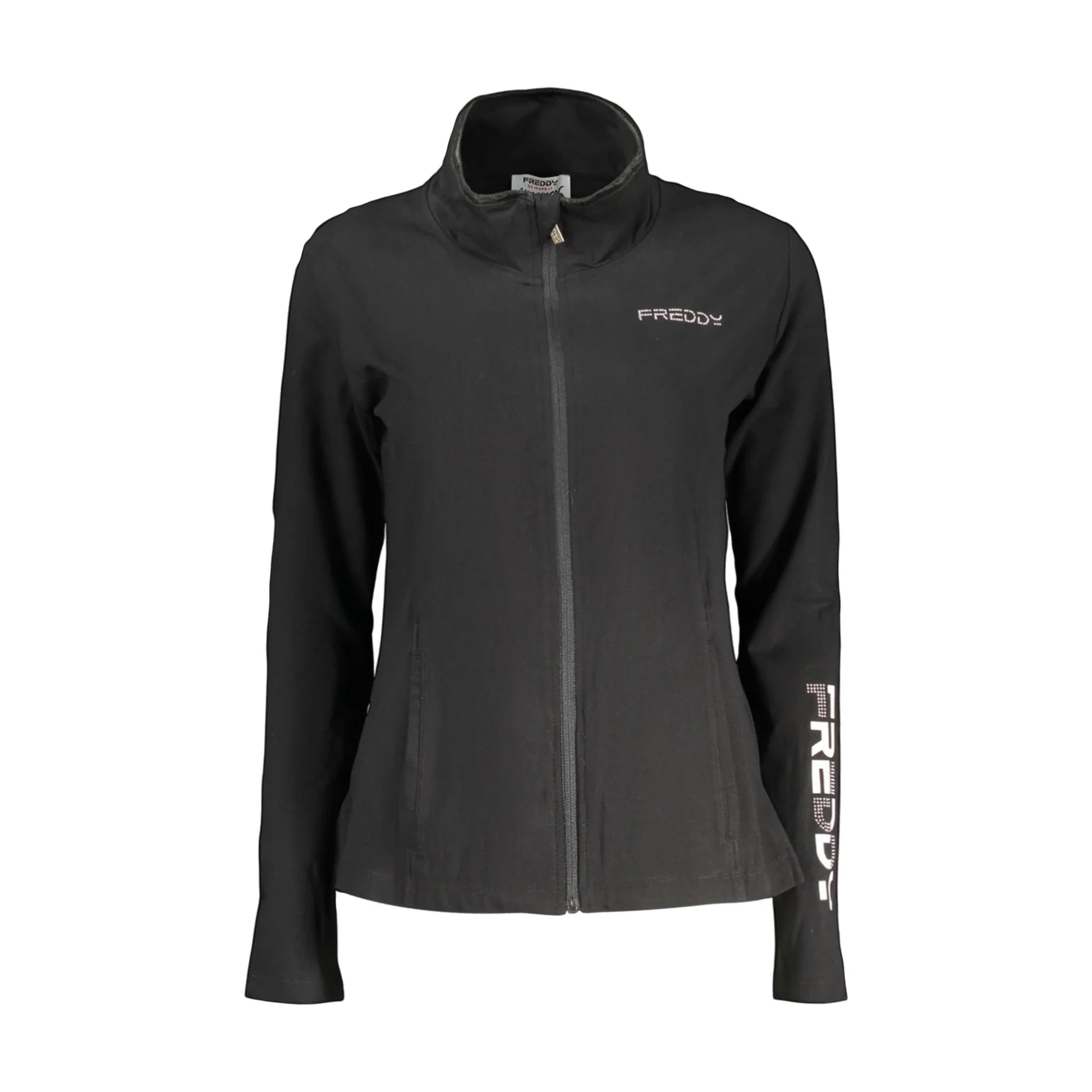 FREDDY FELPA CON ZIP DONNA NERO