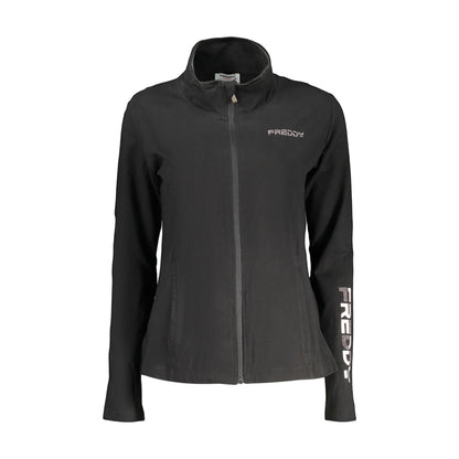 FREDDY FELPA CON ZIP DONNA NERO