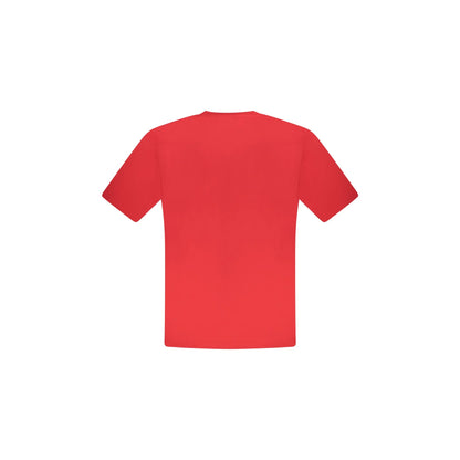 North Sails T-Shirt Maniche Corte Uomo Rossa Stampa Logo rosso - vista 2