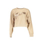 Guess Jeans Felpa Maniche Lunghe Donna beige Stampa Logo Felpe - foto prodotto