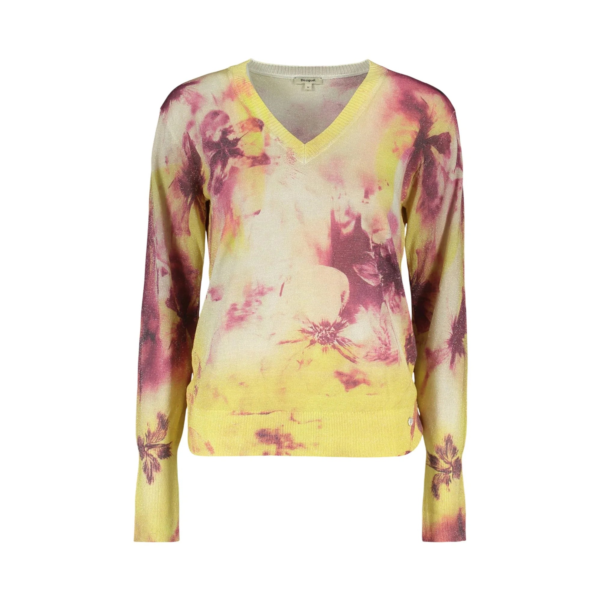 DESIGUAL MAGLIA DONNA GIALLO