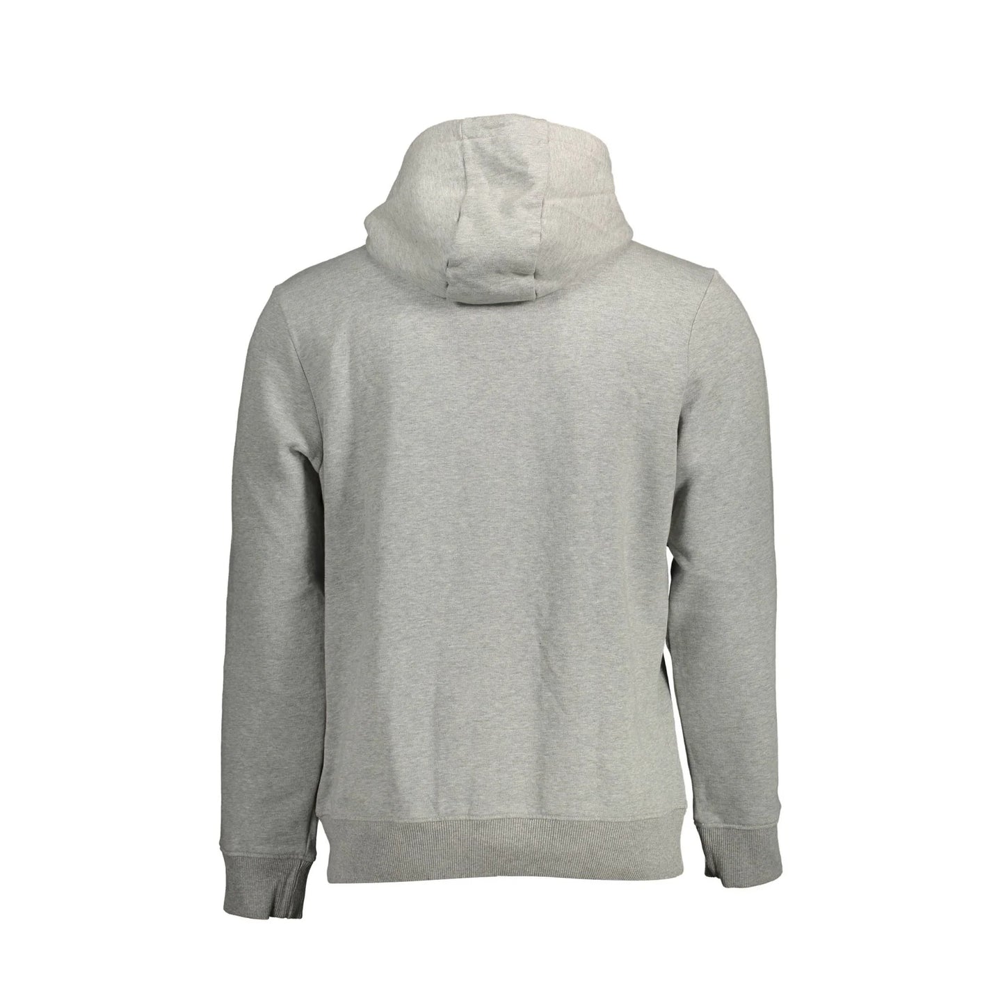 Napapijri Felpa Uomo Grigia con Cappuccio e Logo Felpe grigio - vista 2