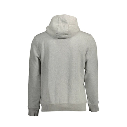 Napapijri Felpa Uomo Grigia con Cappuccio e Logo Felpe grigio - vista 2