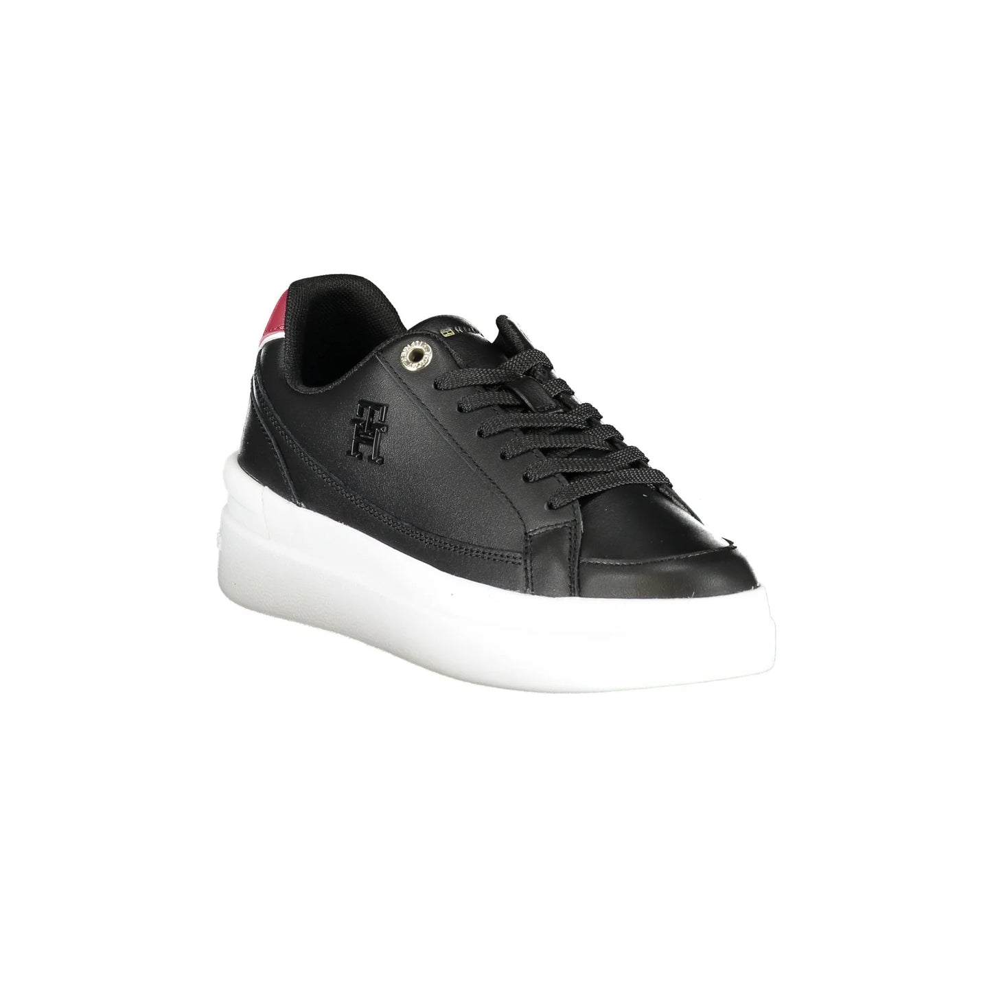 TOMMY HILFIGER Scarpe Sportive Donna Nere con Applicazione Logo Sneakers nero - vista 2