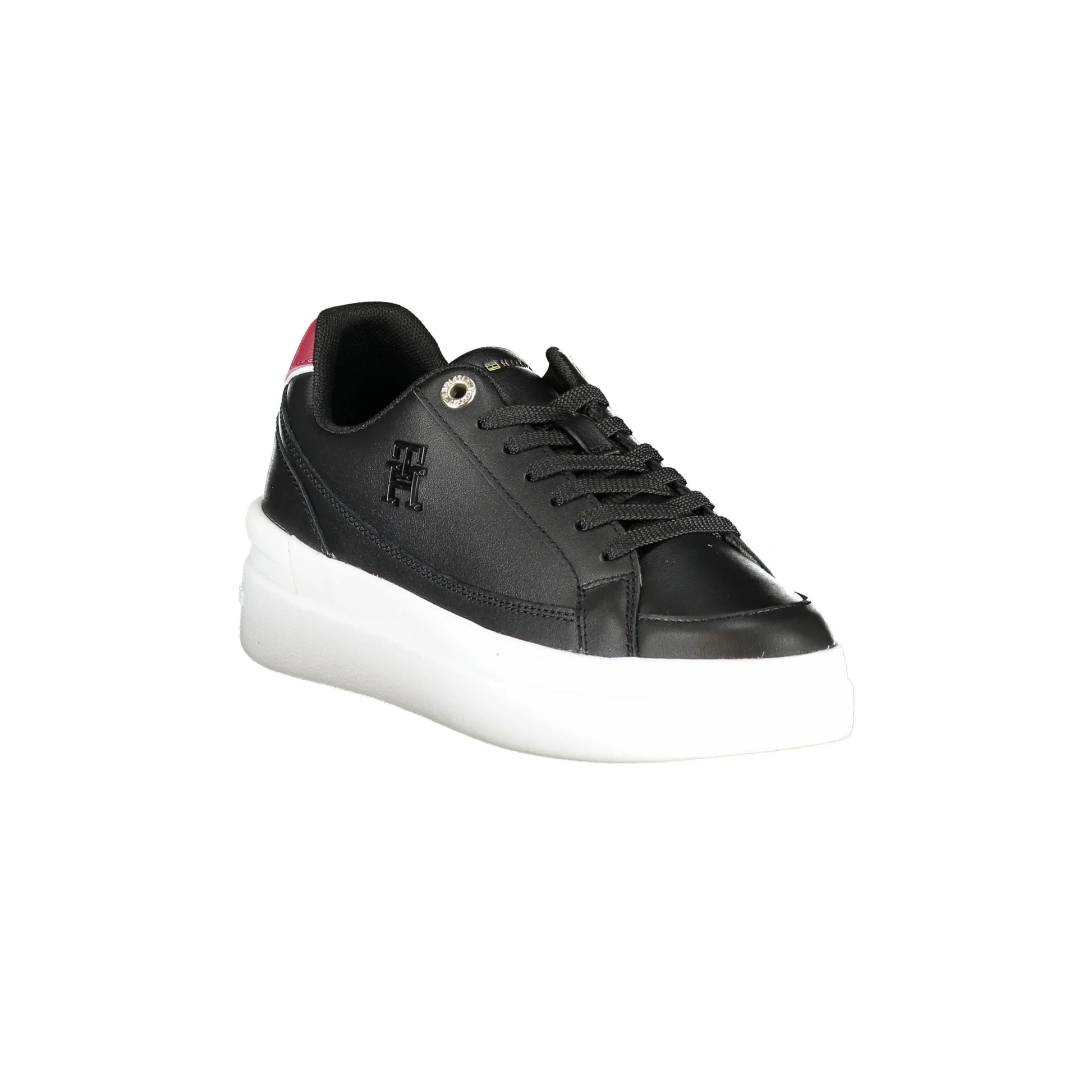 TOMMY HILFIGER Scarpe Sportive Donna Nere con Applicazione Logo Sneakers nero - vista 2