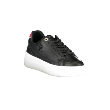 TOMMY HILFIGER Scarpe Sportive Donna Nere con Applicazione Logo Sneakers nero - vista 2