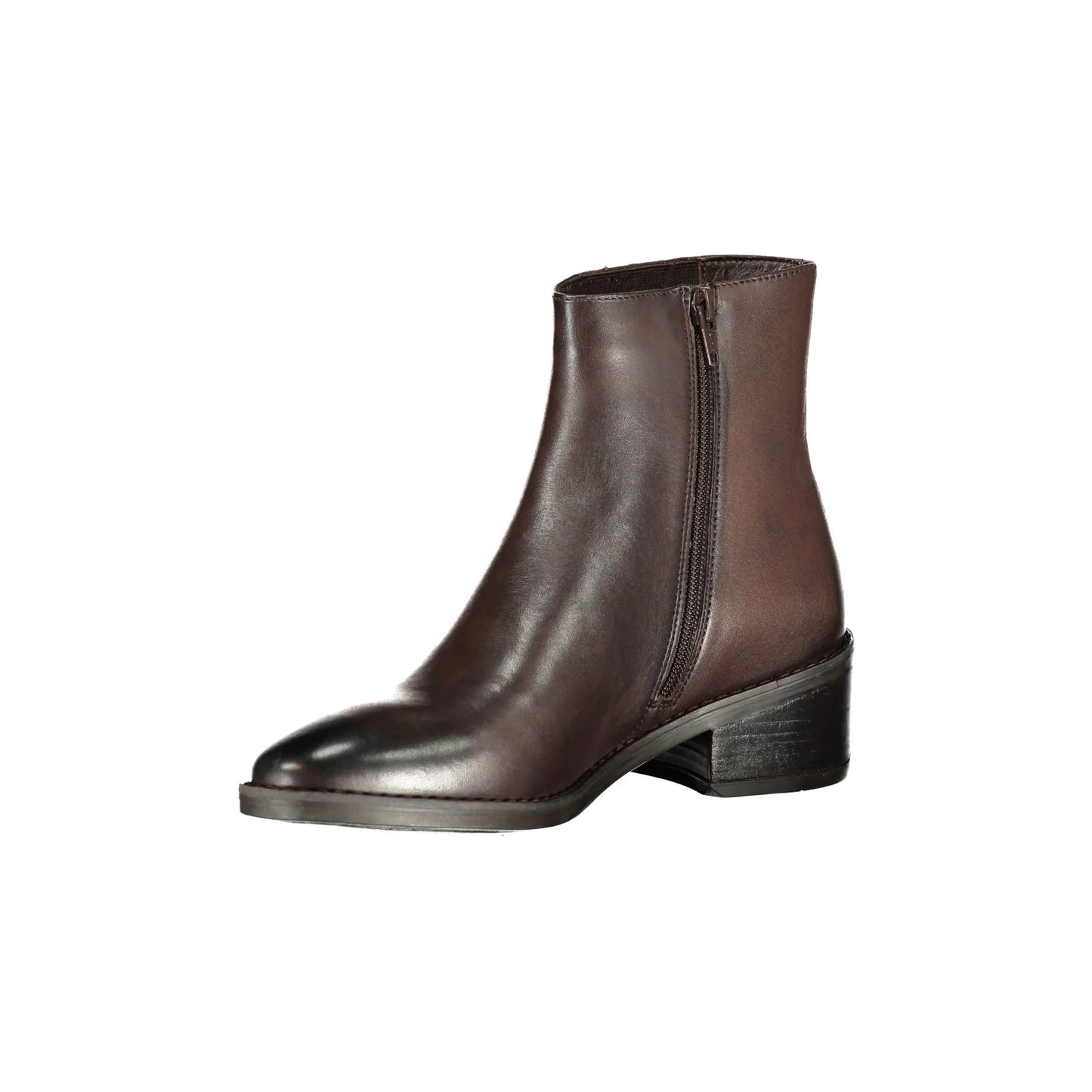 Cafenoir Stivaletti Pelle Donna Marroni Zip Laterale - vista 3