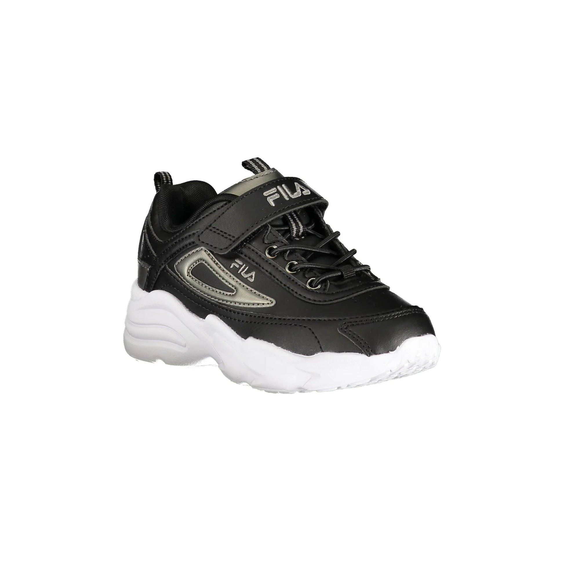 Fila Sneakers Bambino Nere Sportive Strappo Logo unisex nero - vista 2