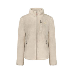 Norway 1963 Felpa Maniche Lunghe Donna Beige Zip Logo