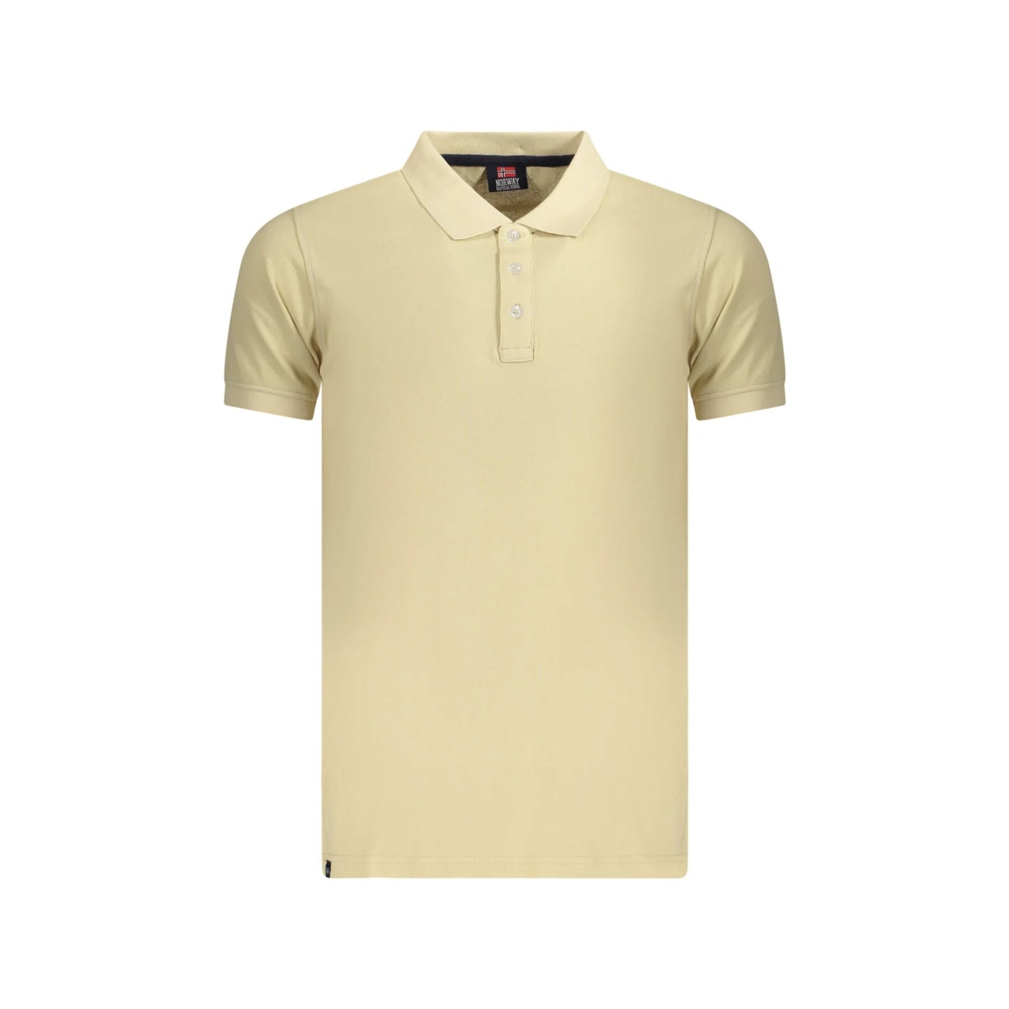 NORWAY 1963 POLO MANICHE CORTE UOMO BEIGE