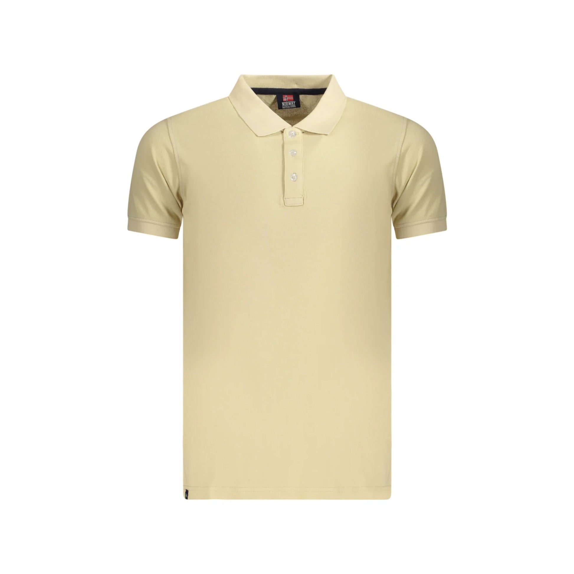 NORWAY 1963 POLO MANICHE CORTE UOMO BEIGE