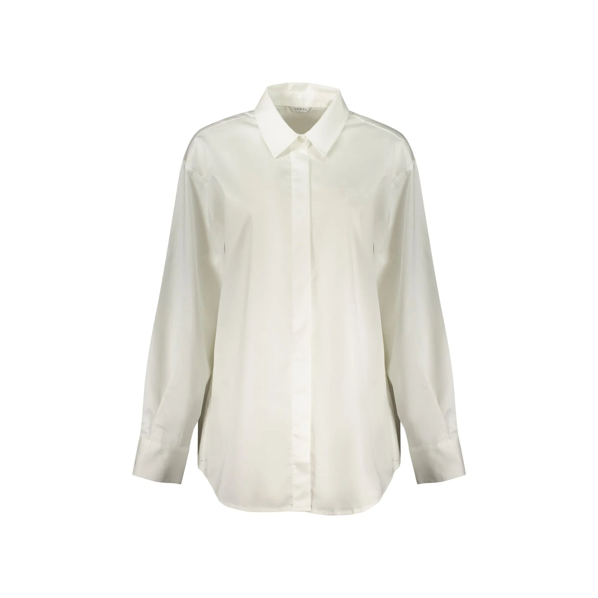Guess Jeans Camicia Maniche Lunghe Donna Bianca Ricamo Camicie Bianco - foto prodotto