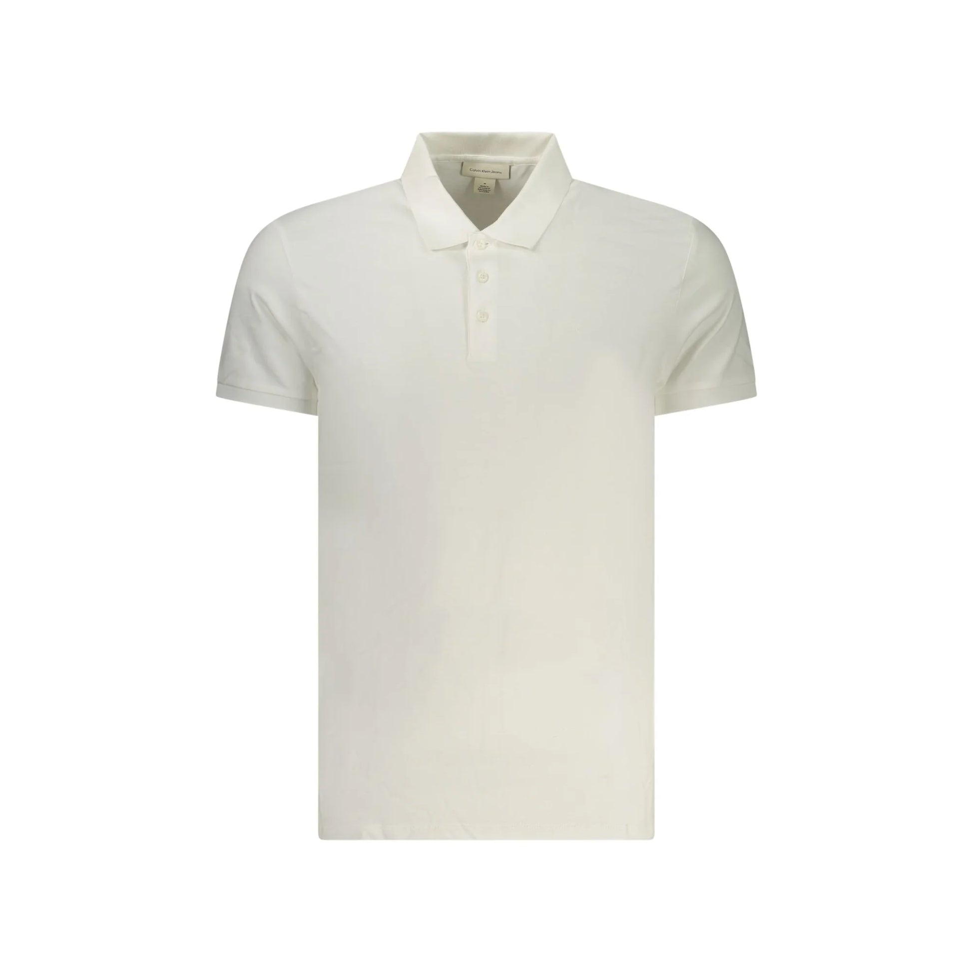 Calvin Klein Polo Maniche Corte Uomo Bianca Ricamo Bianco - foto prodotto
