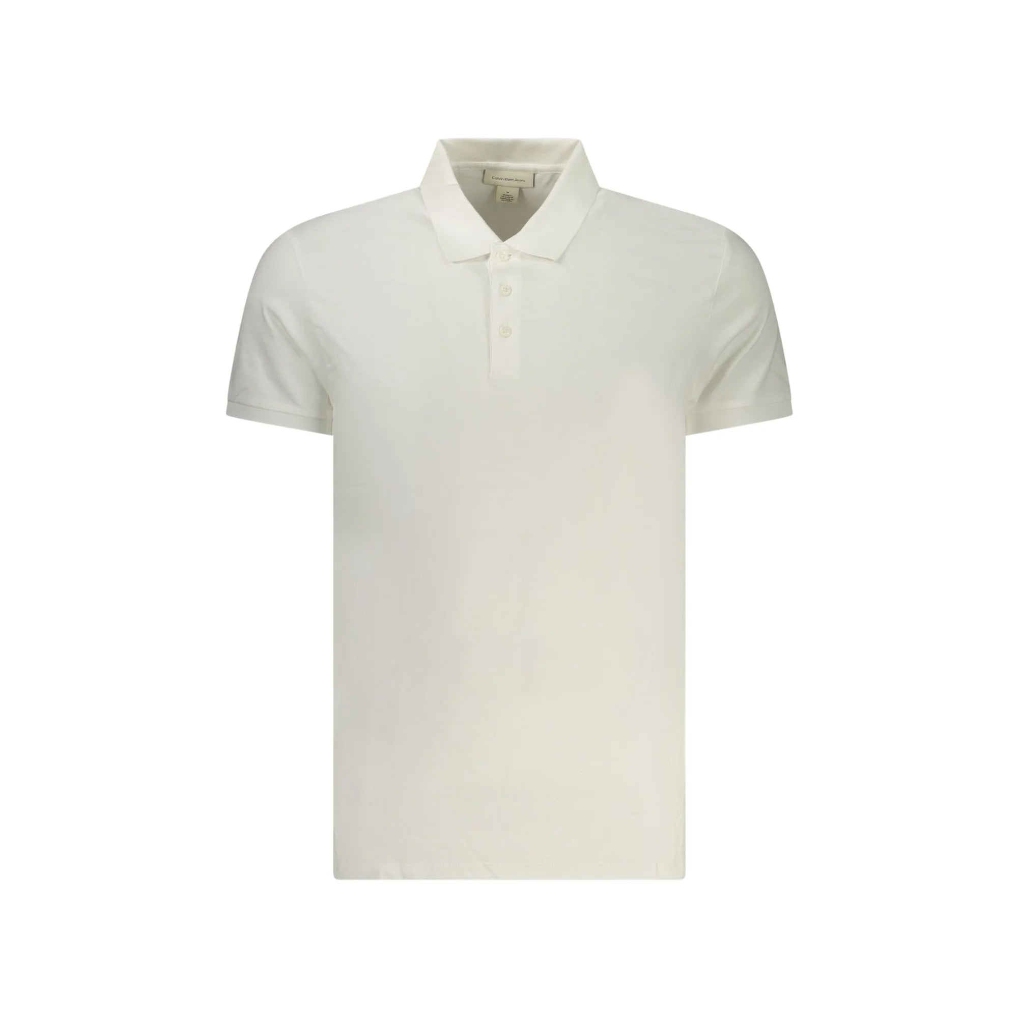 CALVIN KLEIN POLO MANICHE CORTE UOMO BIANCO