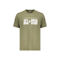 Converse T-Shirt Maniche Corte Uomo Verde Stampa Logo