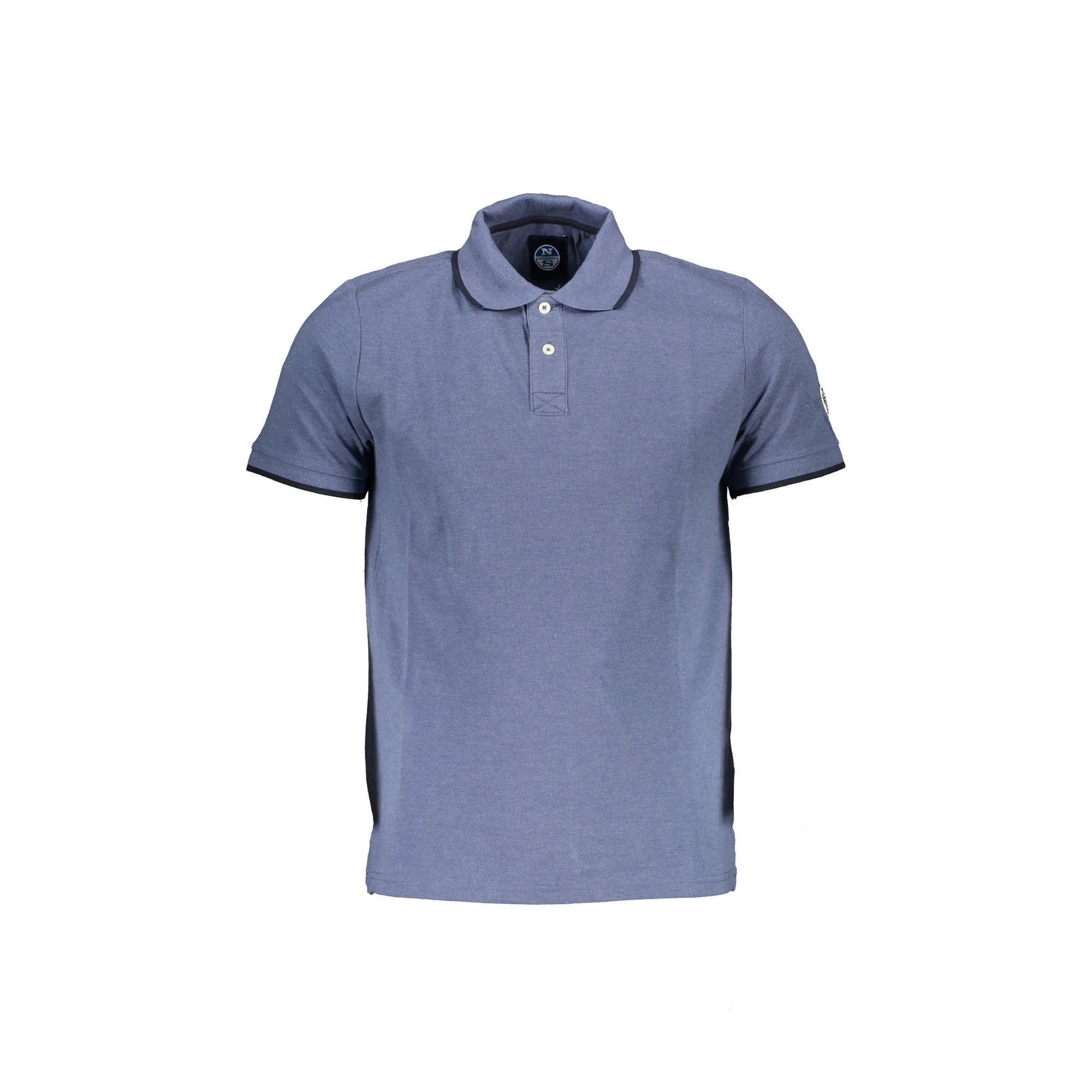 North Sails Polo Maniche Corte Uomo Blu Logo - foto prodotto