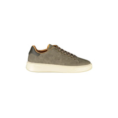 BLAUER Sneaker Herren Grau mit Schnürsenkeln und kontrastierender Sohle