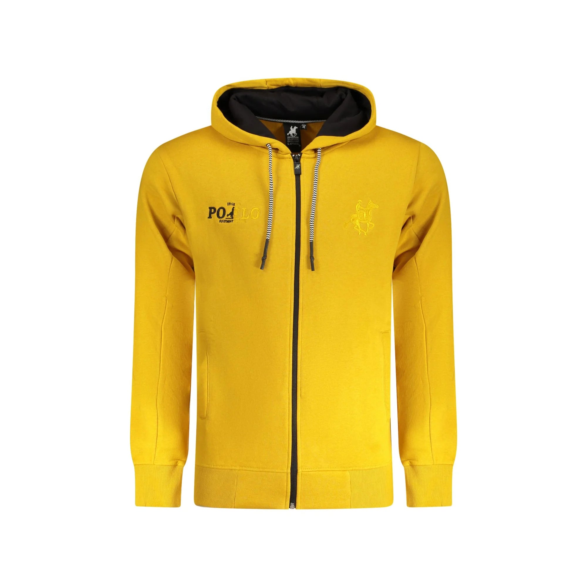 U.S. GRAND FELPA CON ZIP UOMO GIALLO
