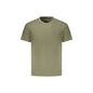 Napapijri T-Shirt Uomo Maniche Corte Girocollo Cotone Responsabile Logo Verde - foto prodotto