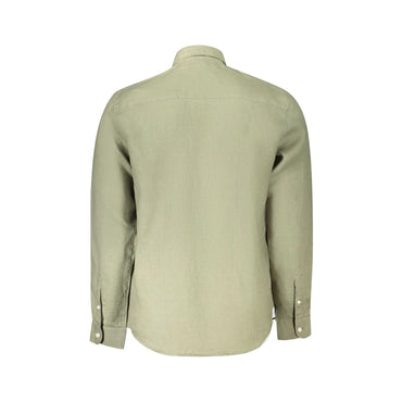 North Sails Camicia Maniche Lunghe Uomo Verde Ricamo Camicie - vista 2