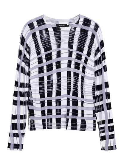 desigual maglione noruega 25wwjf41 nero regular fit 0000305498694 - immagine 6