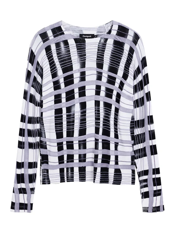 desigual maglione noruega 25wwjf41 nero regular fit 0000305498694 - immagine 6