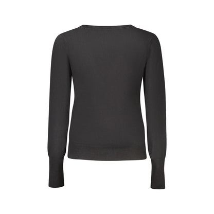 Guess Jeans Maglia Cardigan Donna Nero Applicazioni Strass Maglie - vista 2
