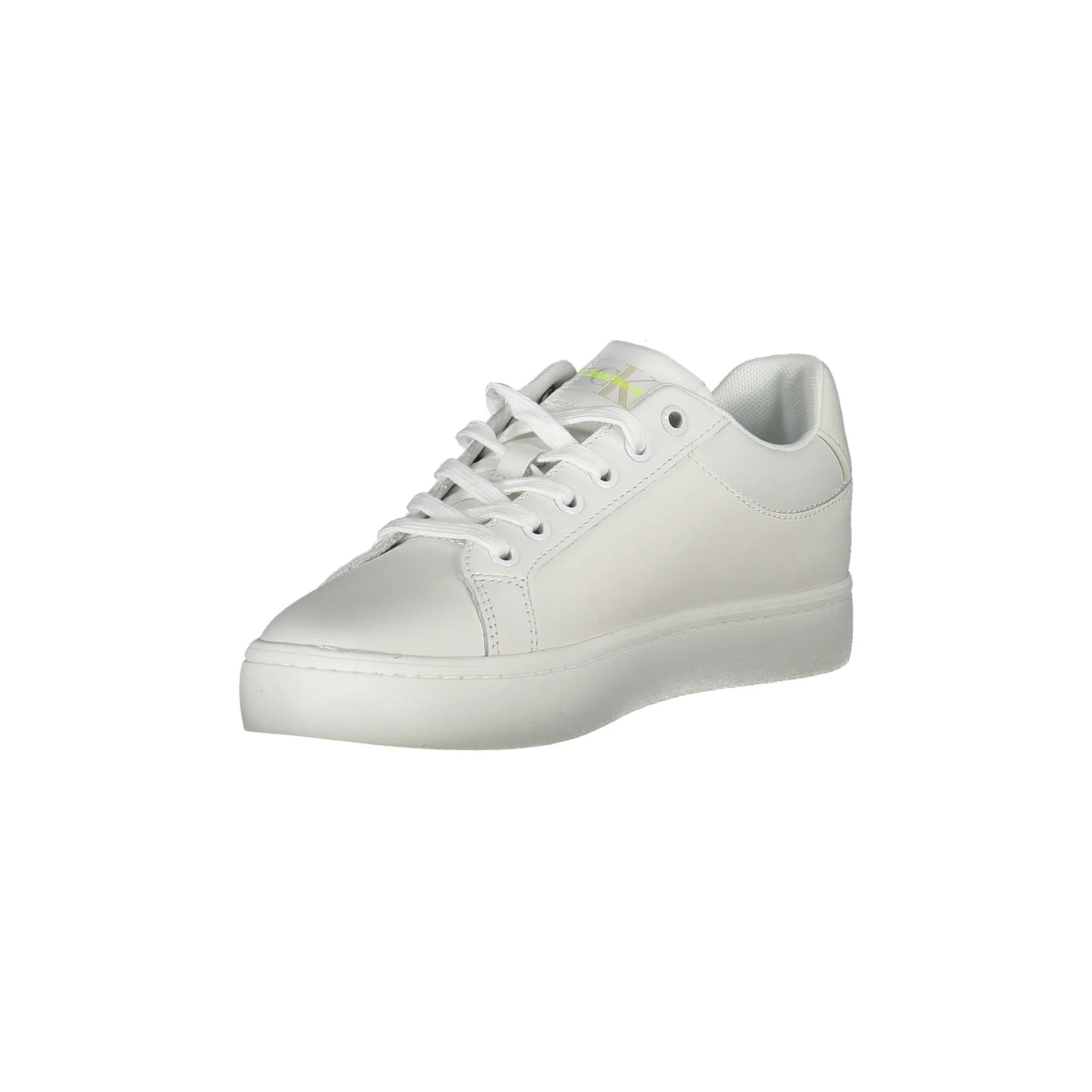 CALVIN KLEIN Scarpe Sneakers Donna Bianche con Dettagli a Contrasto e Logo bianco - vista 2