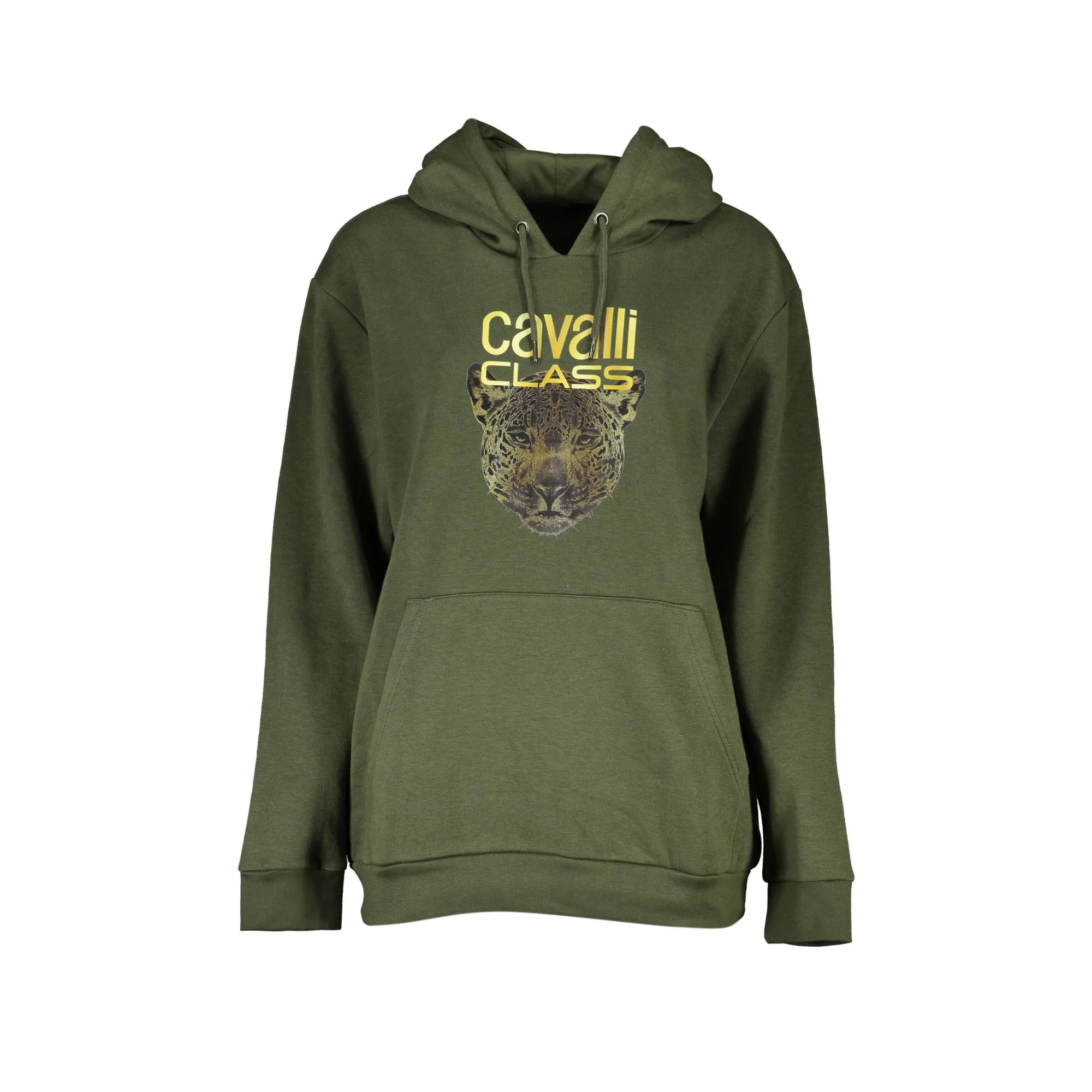 Cavalli Class Felpa Donna Verde con Cappuccio e Logo Felpe - foto prodotto