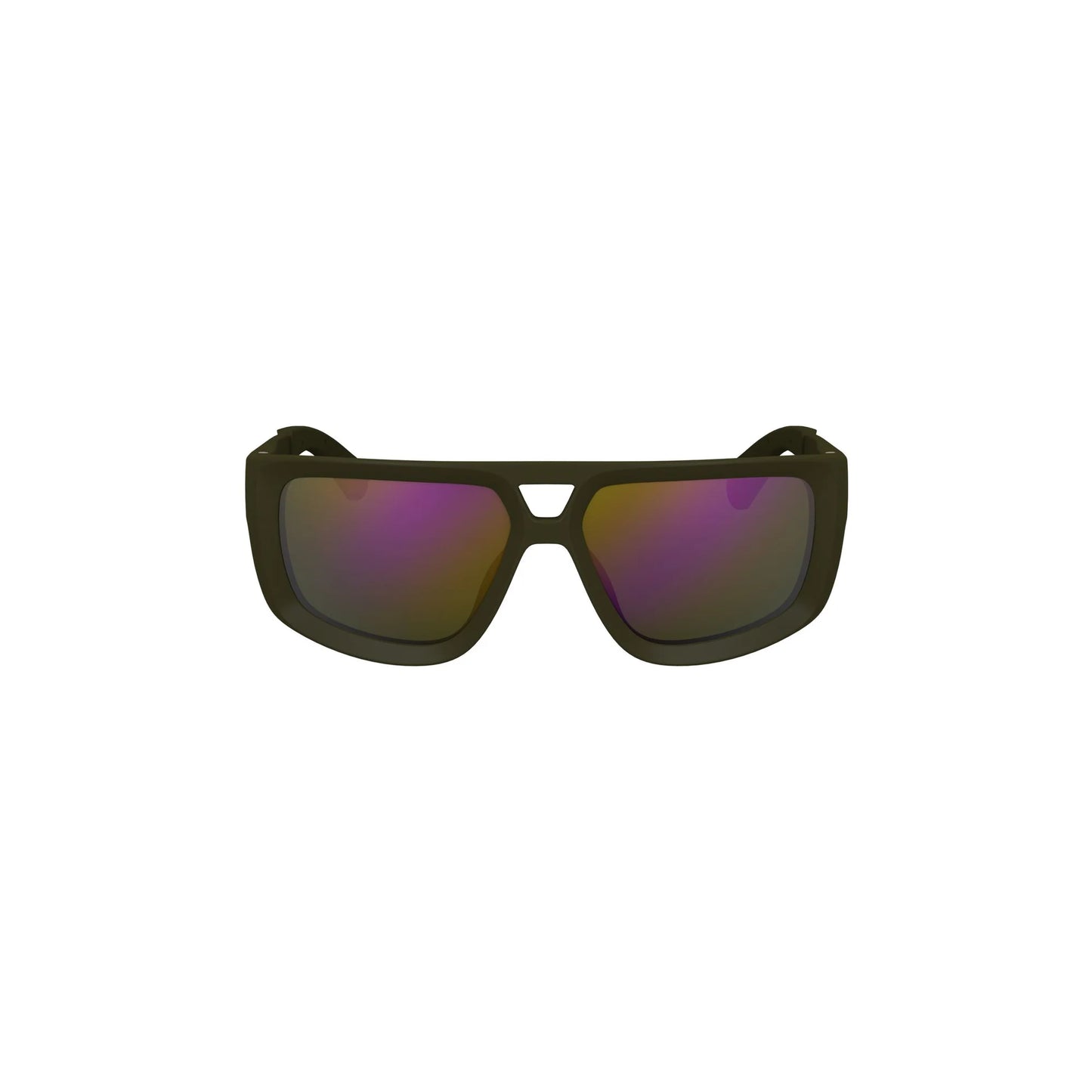 Calvin Klein Occhiali da Sole Uomo Verde Lente Quadrata Logo - foto prodotto