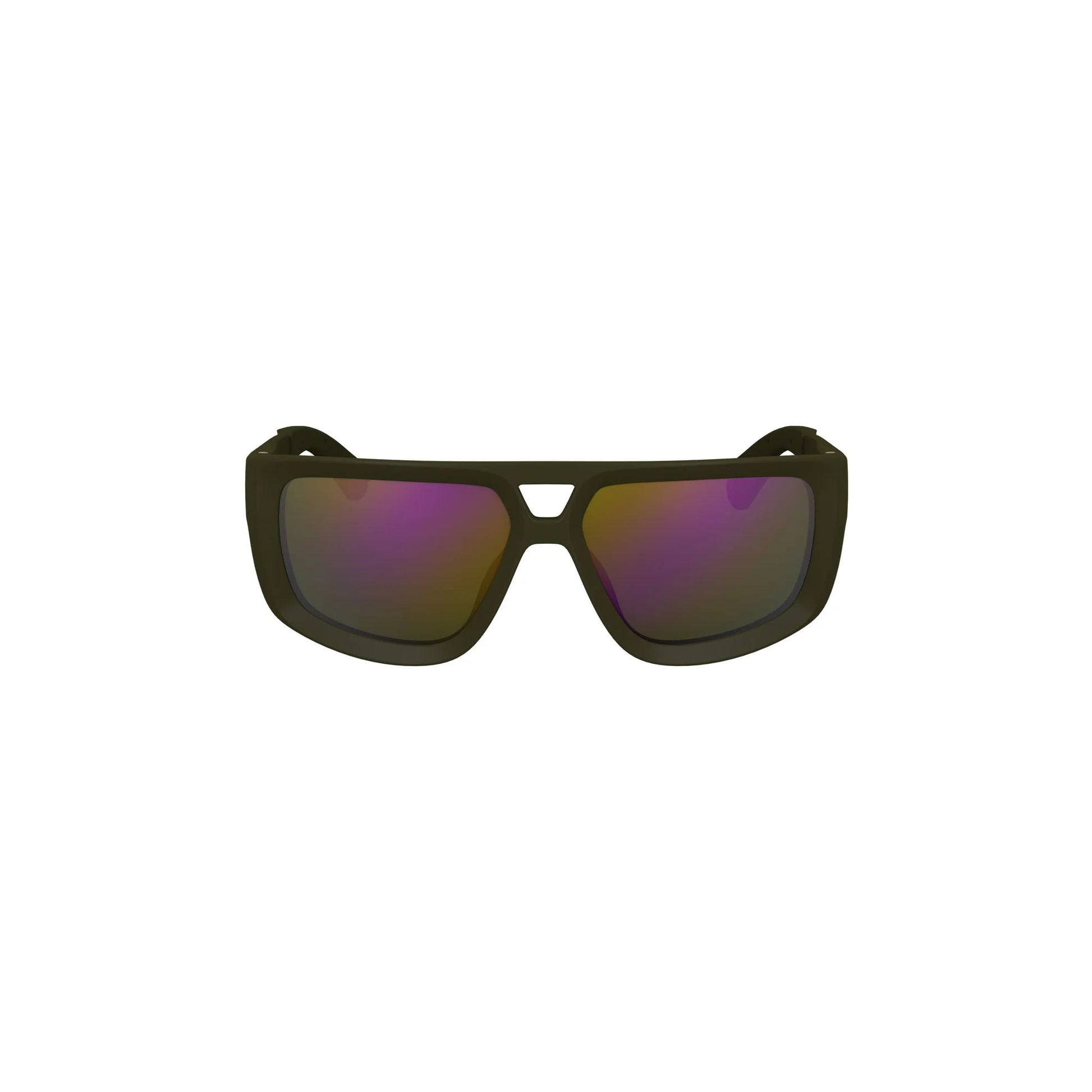 Calvin Klein Occhiali da Sole Uomo Verde Lente Quadrata Logo - foto prodotto
