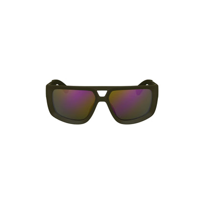 Calvin Klein Occhiali da Sole Uomo Verde Lente Quadrata Logo - foto prodotto