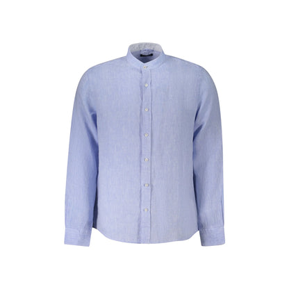 North Sails Camicia Maniche Lunghe Uomo Azzurra Ricamo Camicie Azzurro - foto prodotto