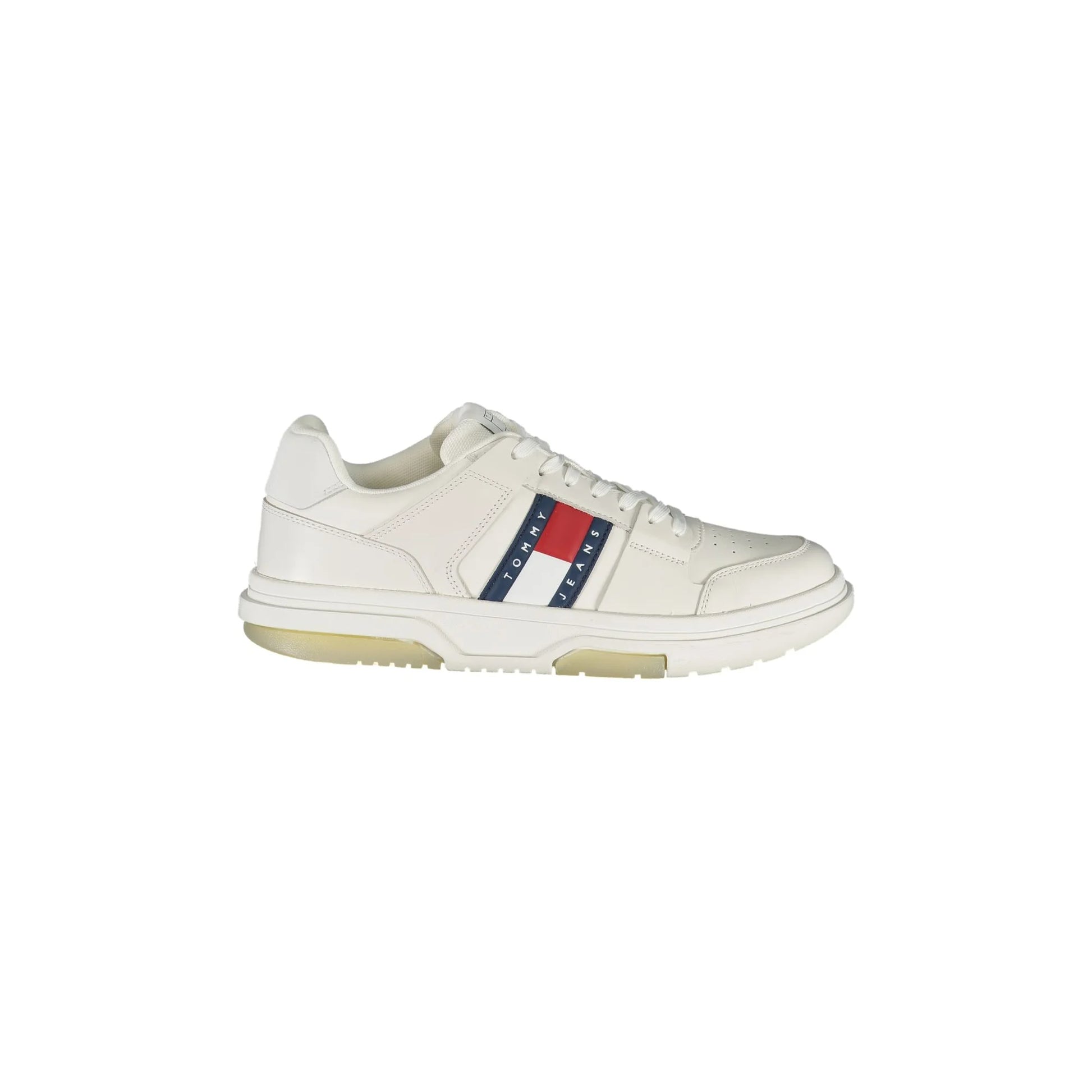 TOMMY HILFIGER Sneakers Uomo Bianche con Dettagli a Contrasto Bianco - foto prodotto