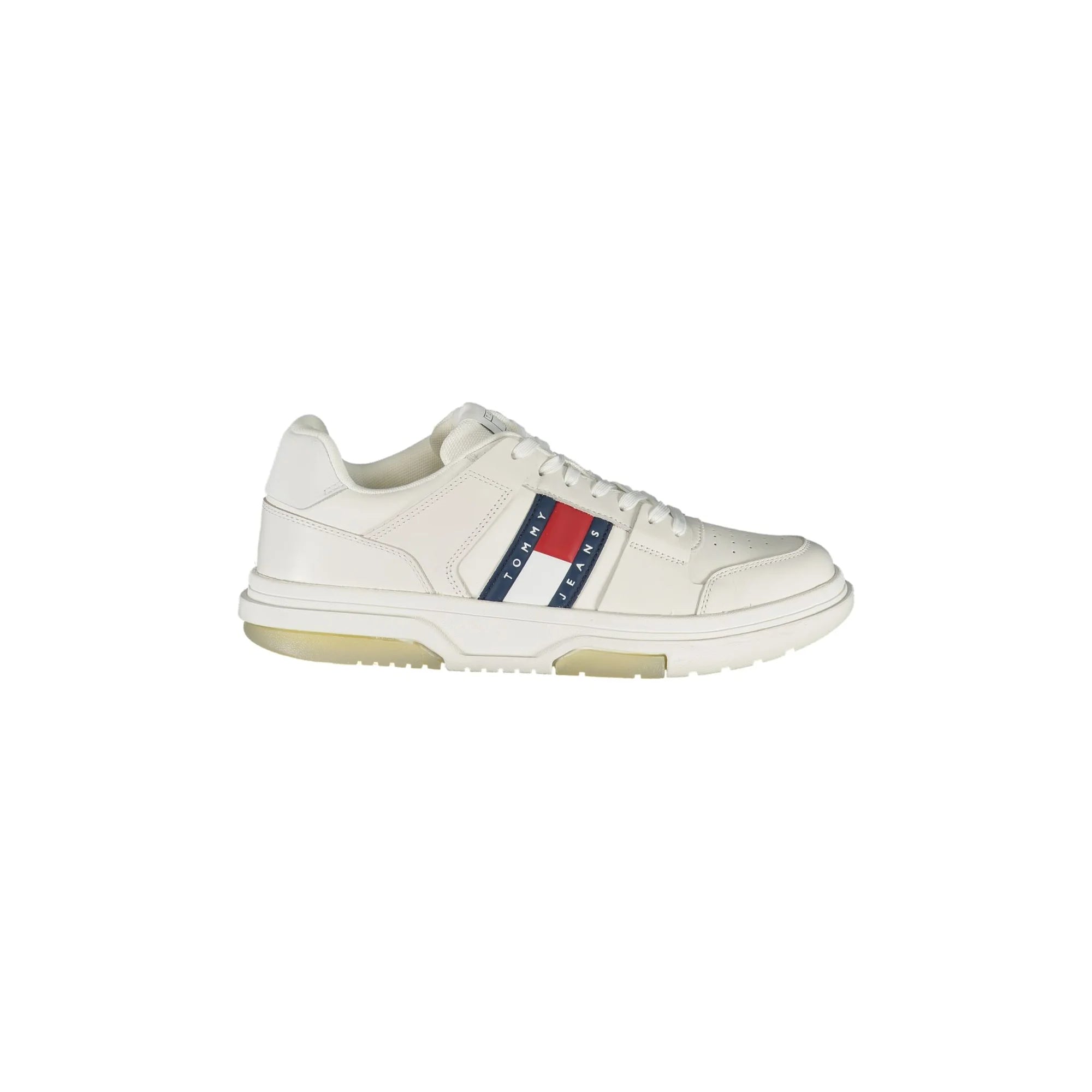 TOMMY HILFIGER Sneakers Uomo Bianche con Dettagli a Contrasto Bianco - foto prodotto