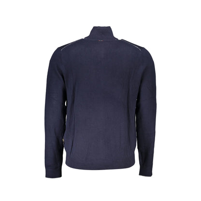 Napapijri Cardigan Uomo Blu con Zip Maniche Lunghe Maglie - vista 2