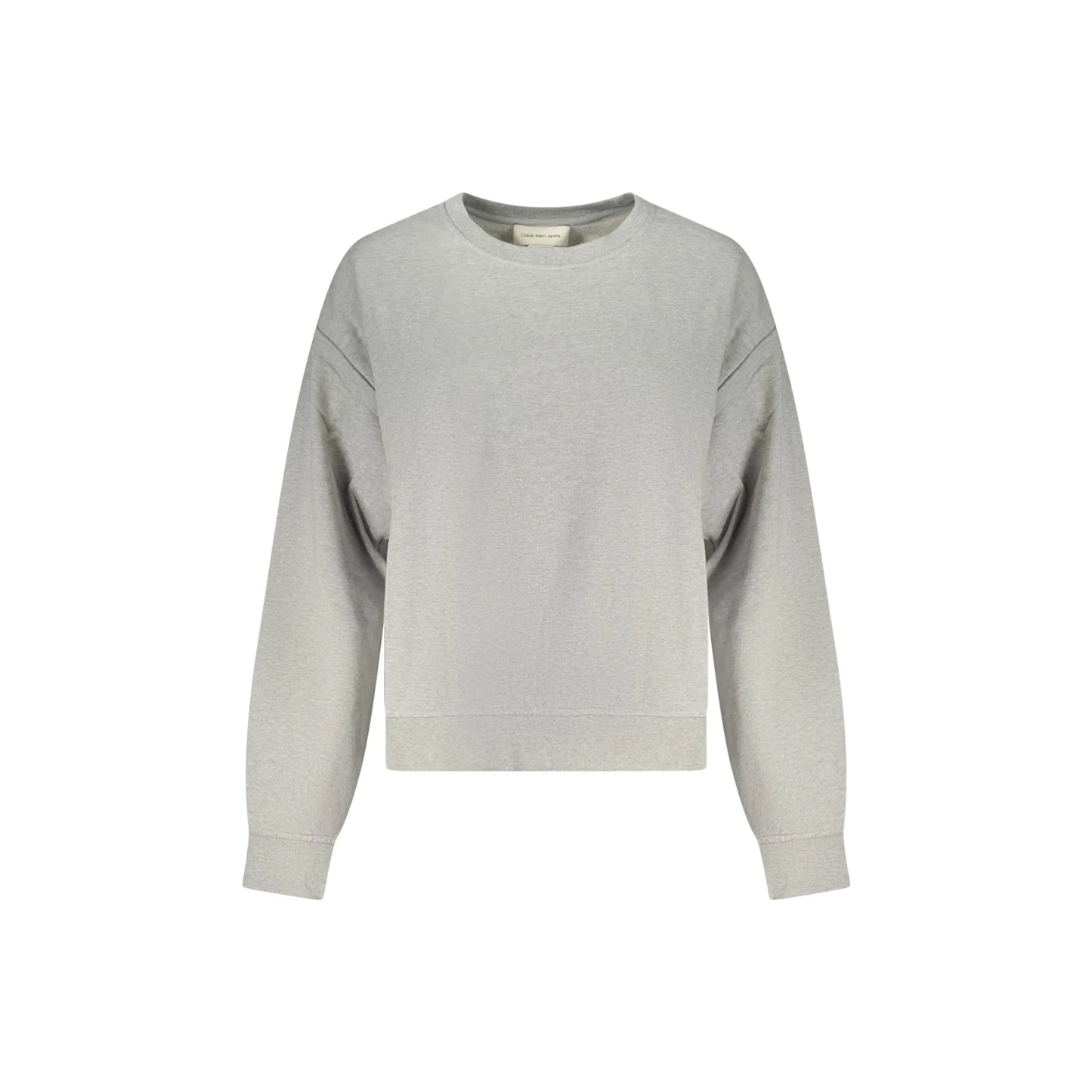 Calvin Klein Felpa Maniche Lunghe Donna Grigia Ricamo Felpe Grigio - foto prodotto