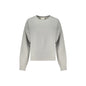Calvin Klein Felpa Maniche Lunghe Donna Grigia Ricamo Felpe Grigio - foto prodotto