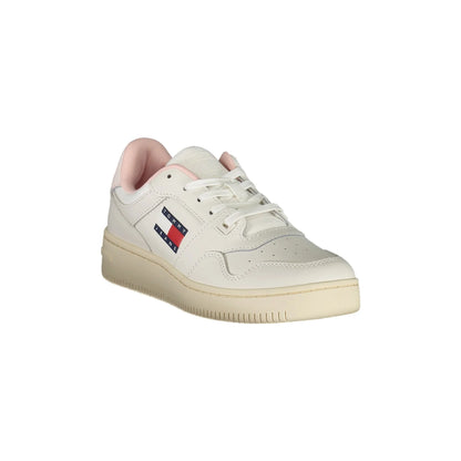 TOMMY HILFIGER Scarpe Sneakers Donna Bianche con Dettagli Rosa bianco - vista 2
