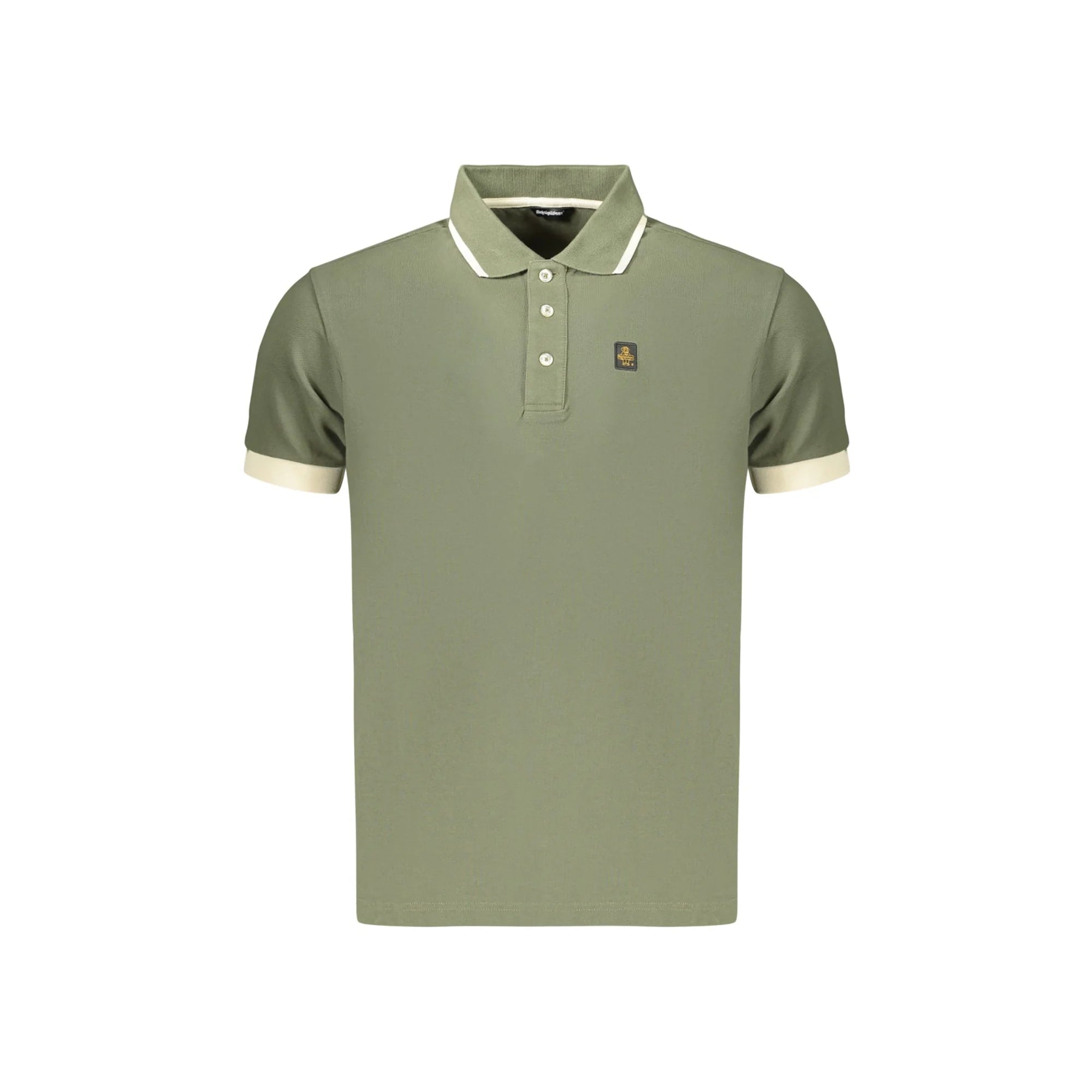 REFRIGIWEAR POLO MANICHE CORTE UOMO VERDE