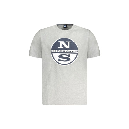 North Sails T-Shirt Maniche Corte Uomo Grigia Stampa Logo Grigio - foto prodotto