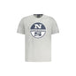 North Sails T-Shirt Maniche Corte Uomo Grigia Stampa Logo Grigio - foto prodotto