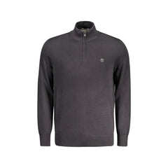Timberland Maglia Uomo Nera Mezza Zip Ricamo