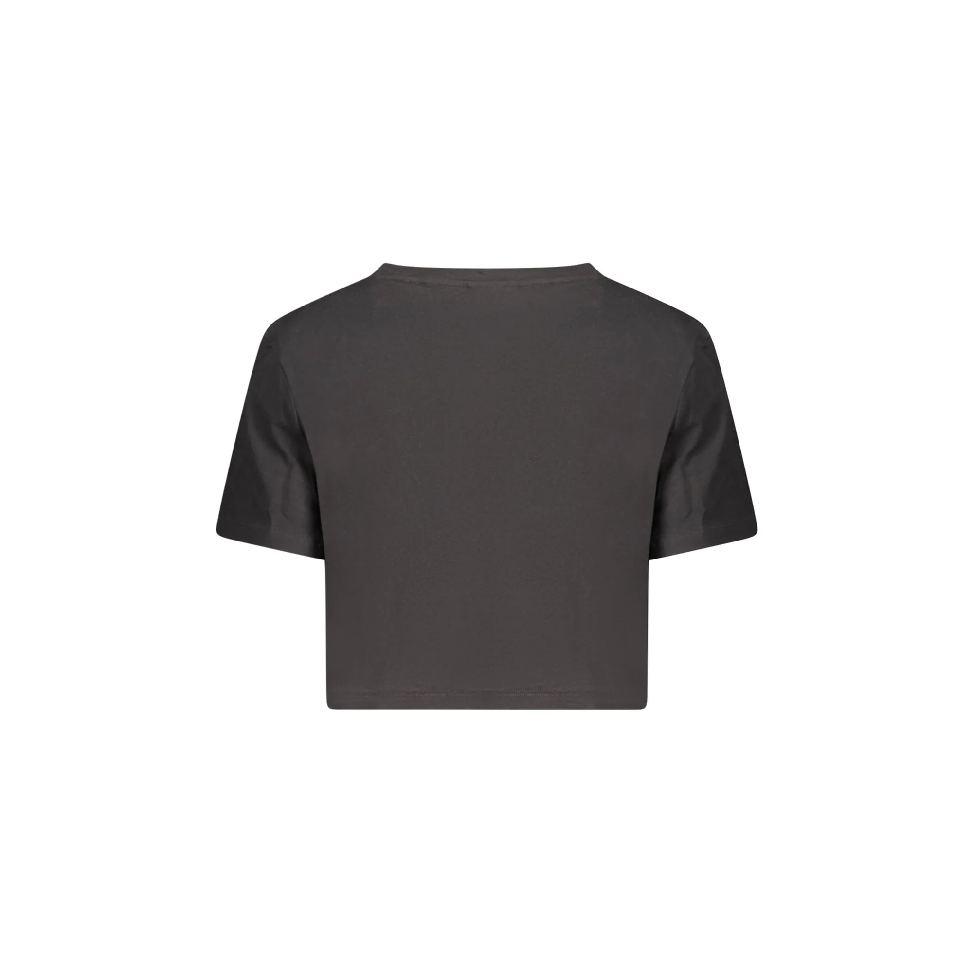 GUESS JEANS T-SHIRT MANICHE CORTE DONNA NERO