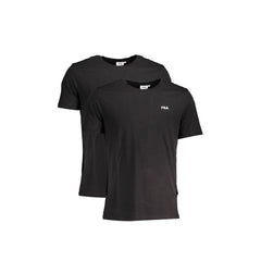 Fila T-Shirt Maniche Corte Uomo Nera Stampa Logo