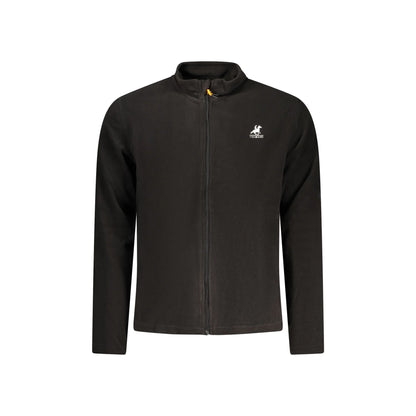 U.S. Grand Felpa Uomo Nera Zip Pile Ricamo Logo Felpe Nero - foto prodotto