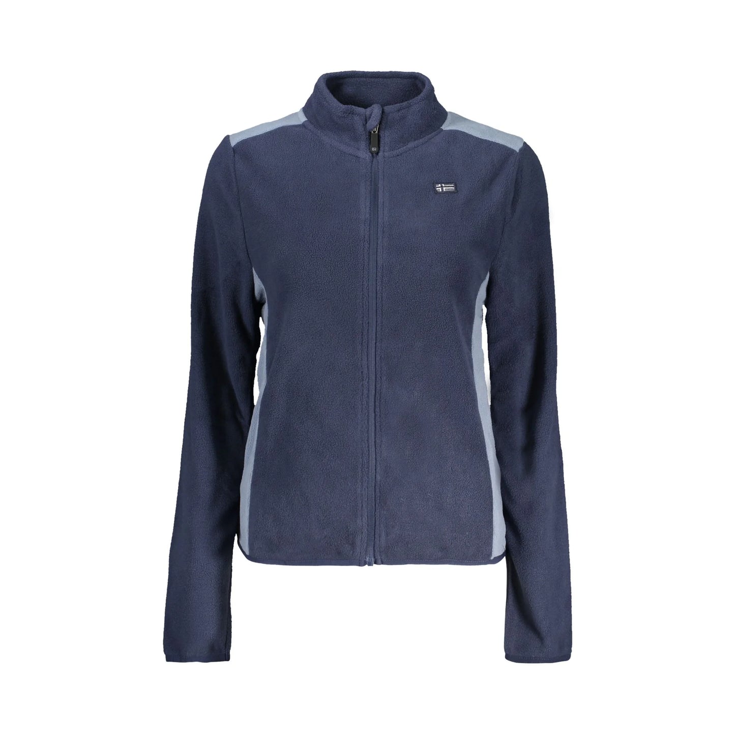 Norway 1963 Felpa Donna Blu Zip Pile Dettagli Logo Felpe - foto prodotto