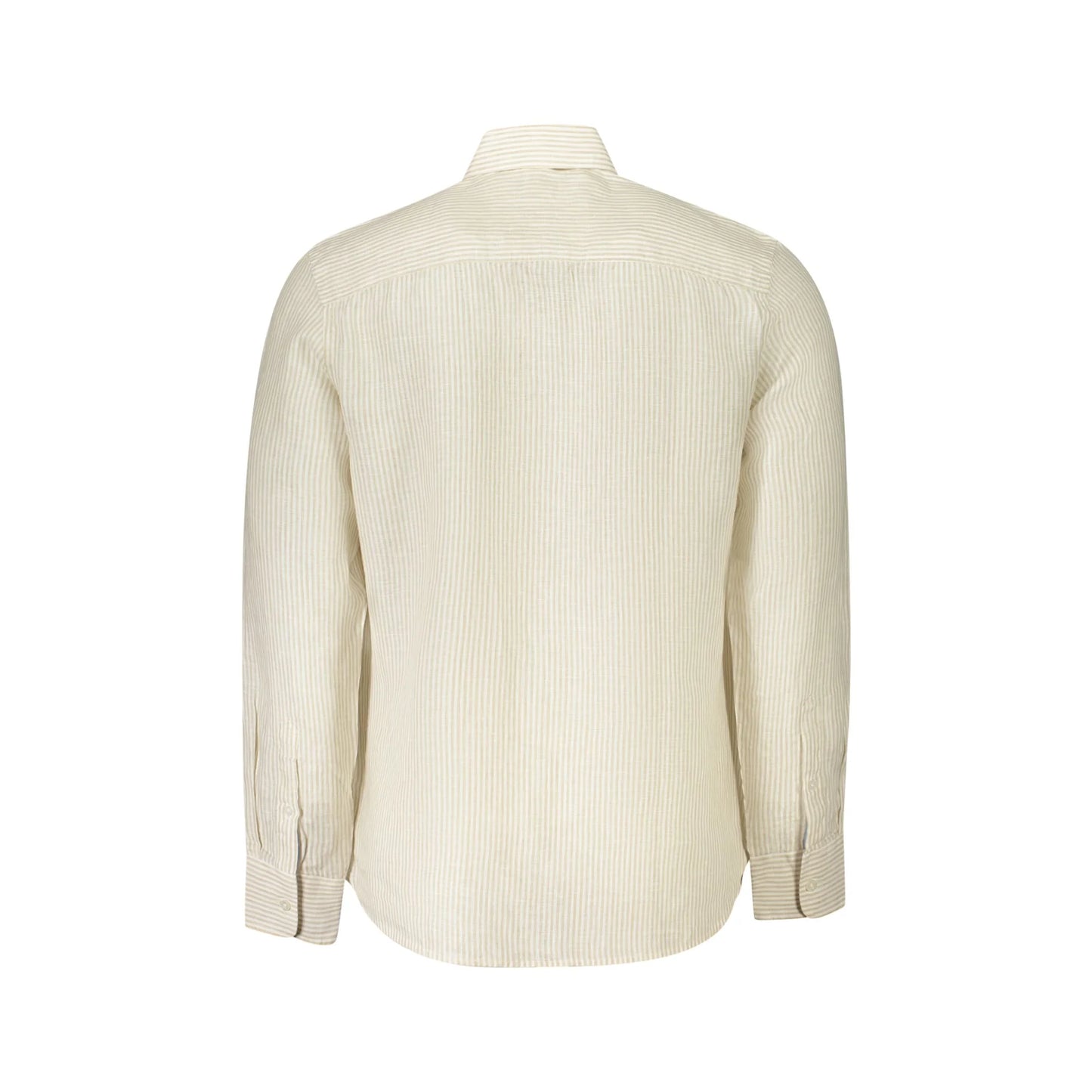 North Sails Camicia Maniche Lunghe Uomo Beige Ricamo Camicie - vista 2