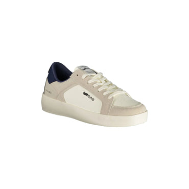 Gas Sneakers Uomo Bianche Lacci Plantare Removibile Logo bianco - vista 2